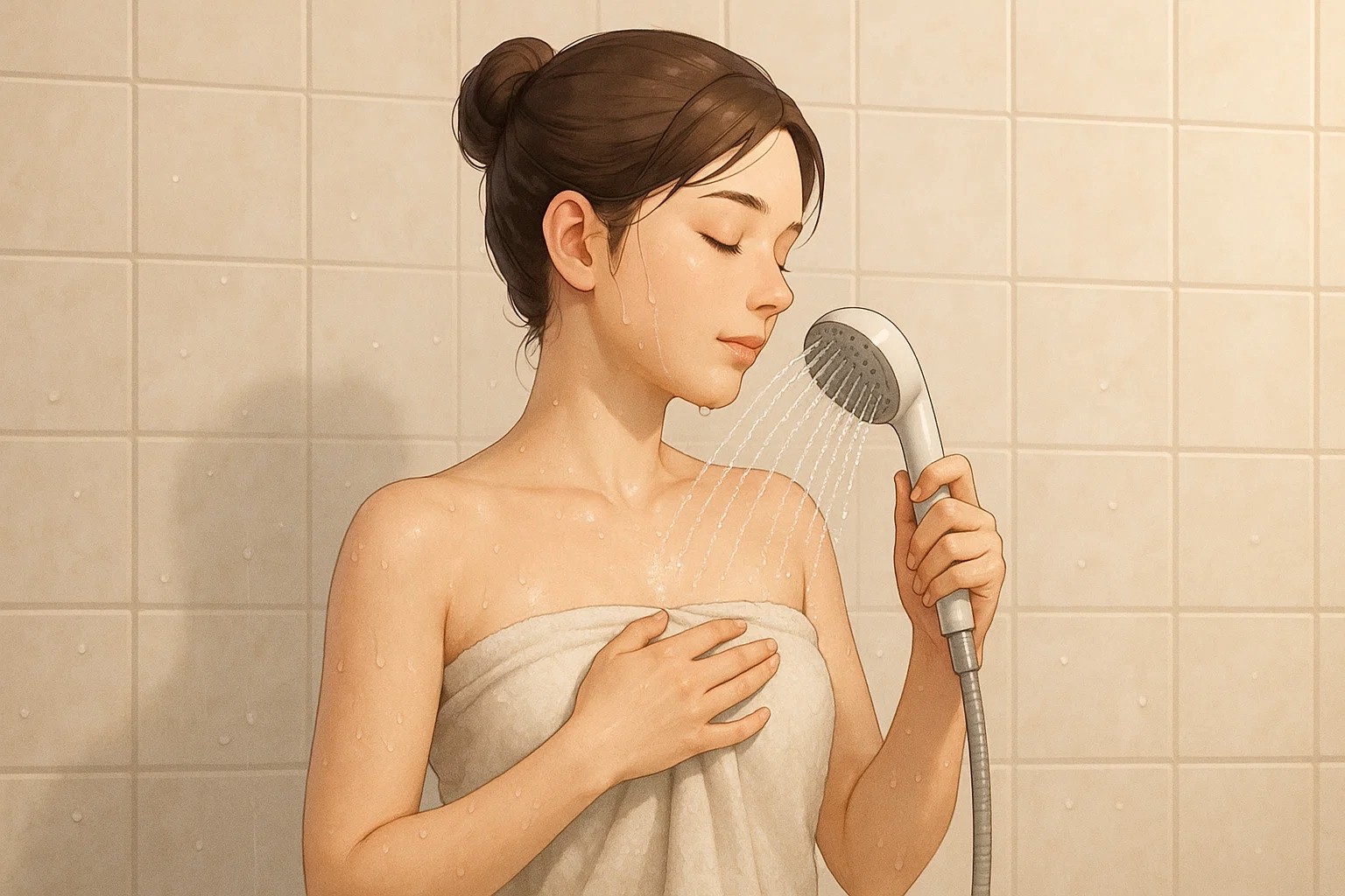 お風呂につかる時間がないときはシャワーのみでもOK