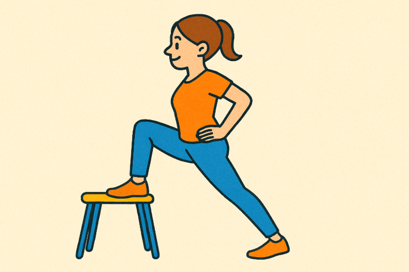 椅子を使ったストレッチ