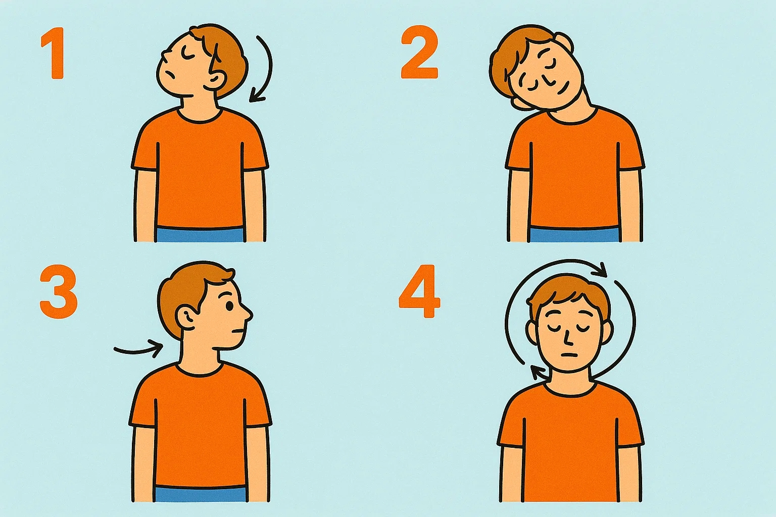 首のストレッチ