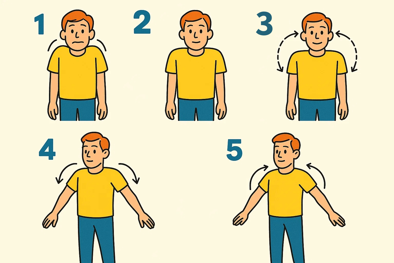 肩のストレッチ