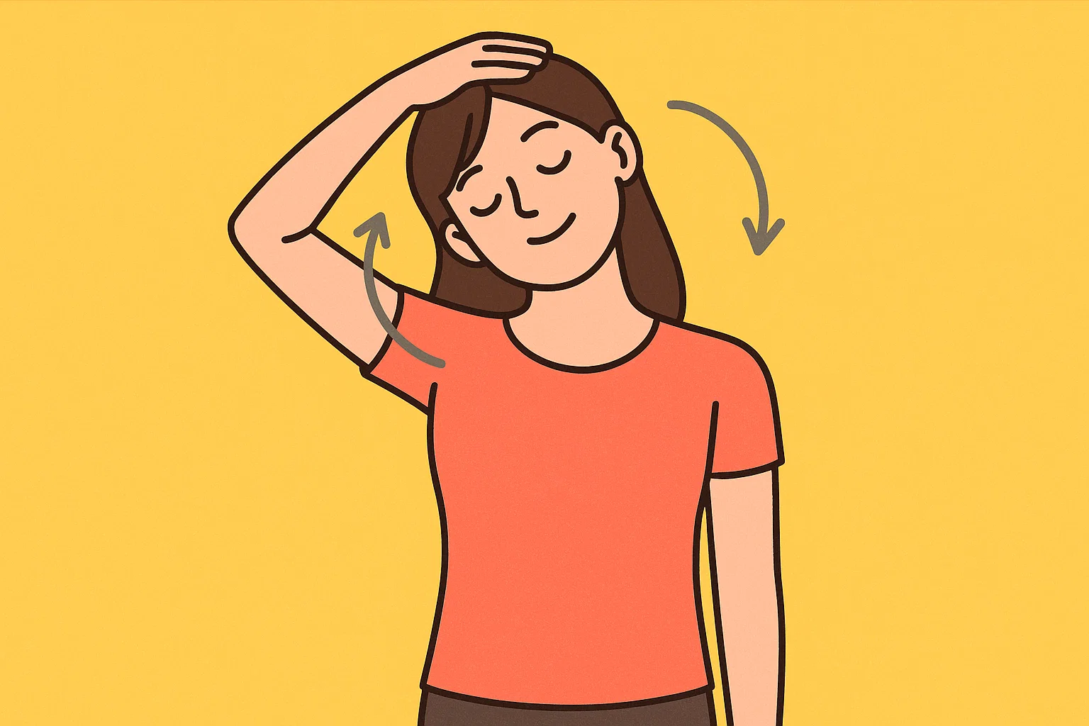 首まわりをほぐすストレッチ