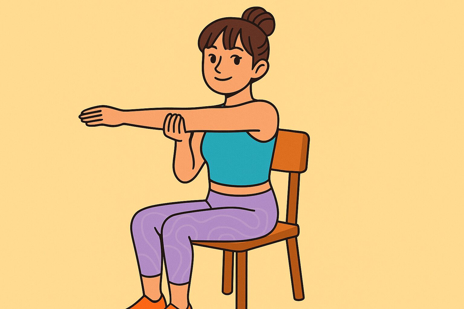 二の腕のストレッチ