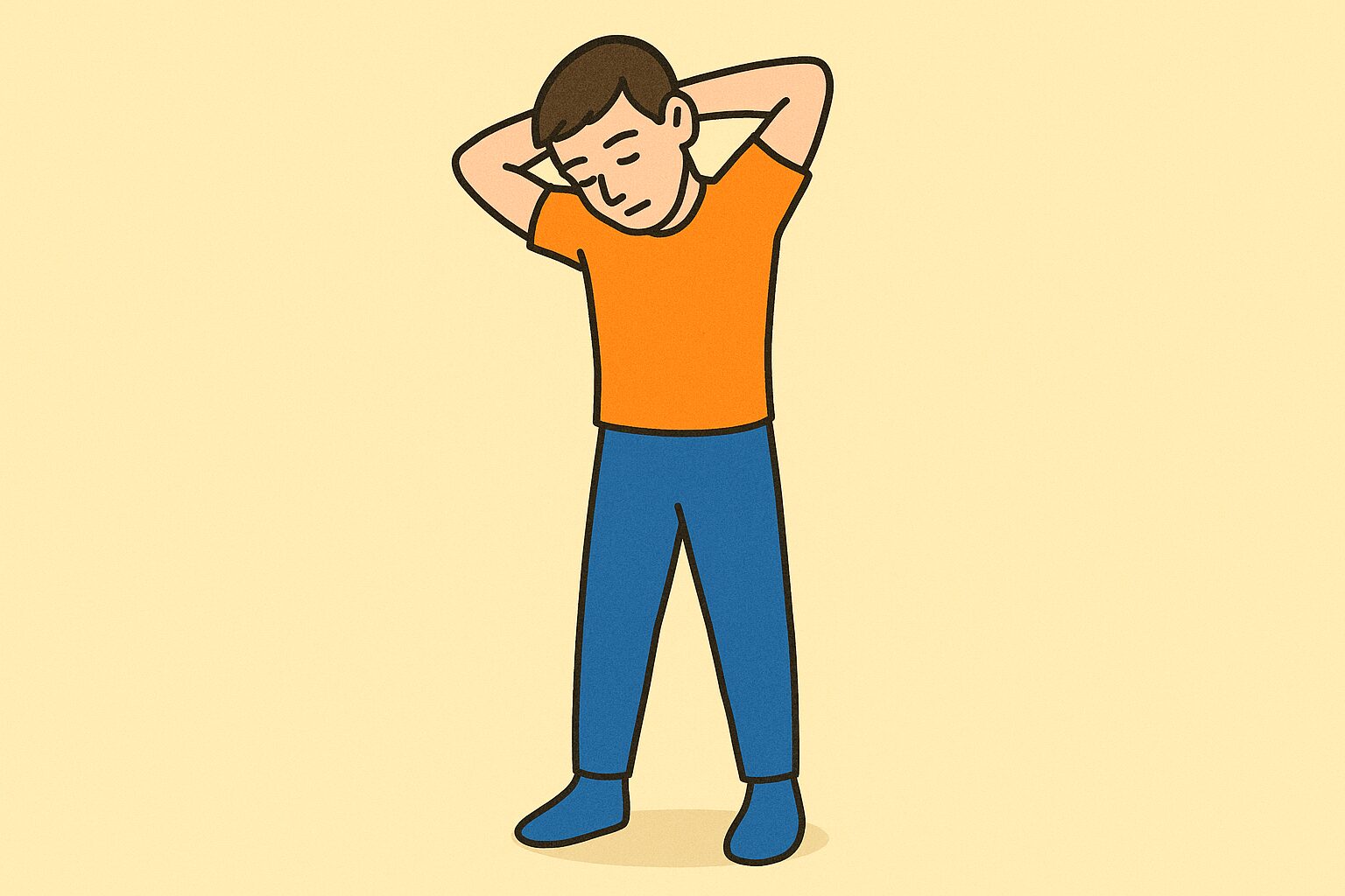 肩甲挙筋のストレッチ