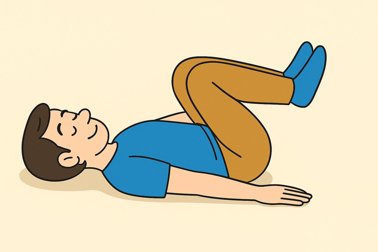 股関節まわしのストレッチ