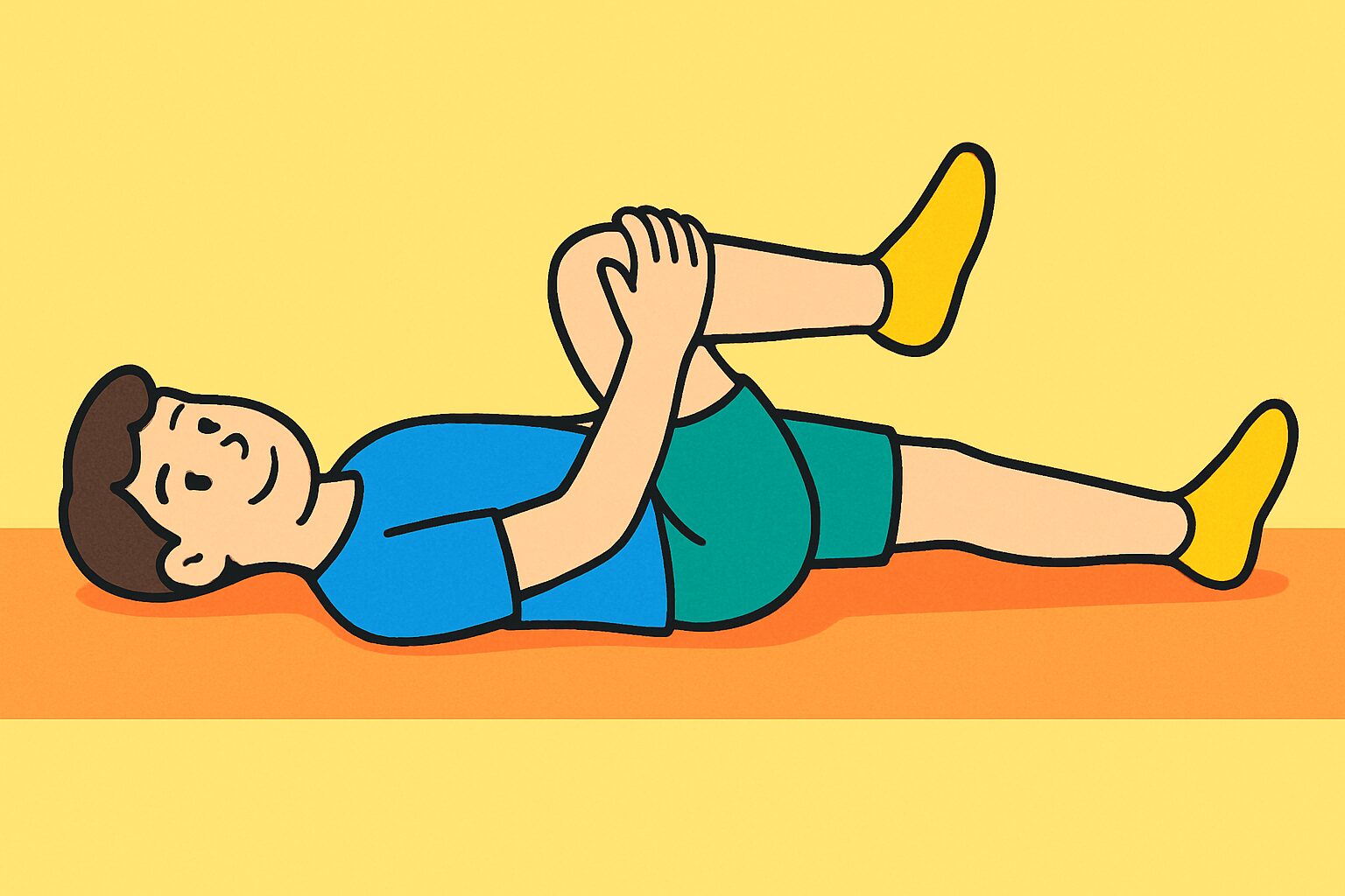 骨盤回しのストレッチ