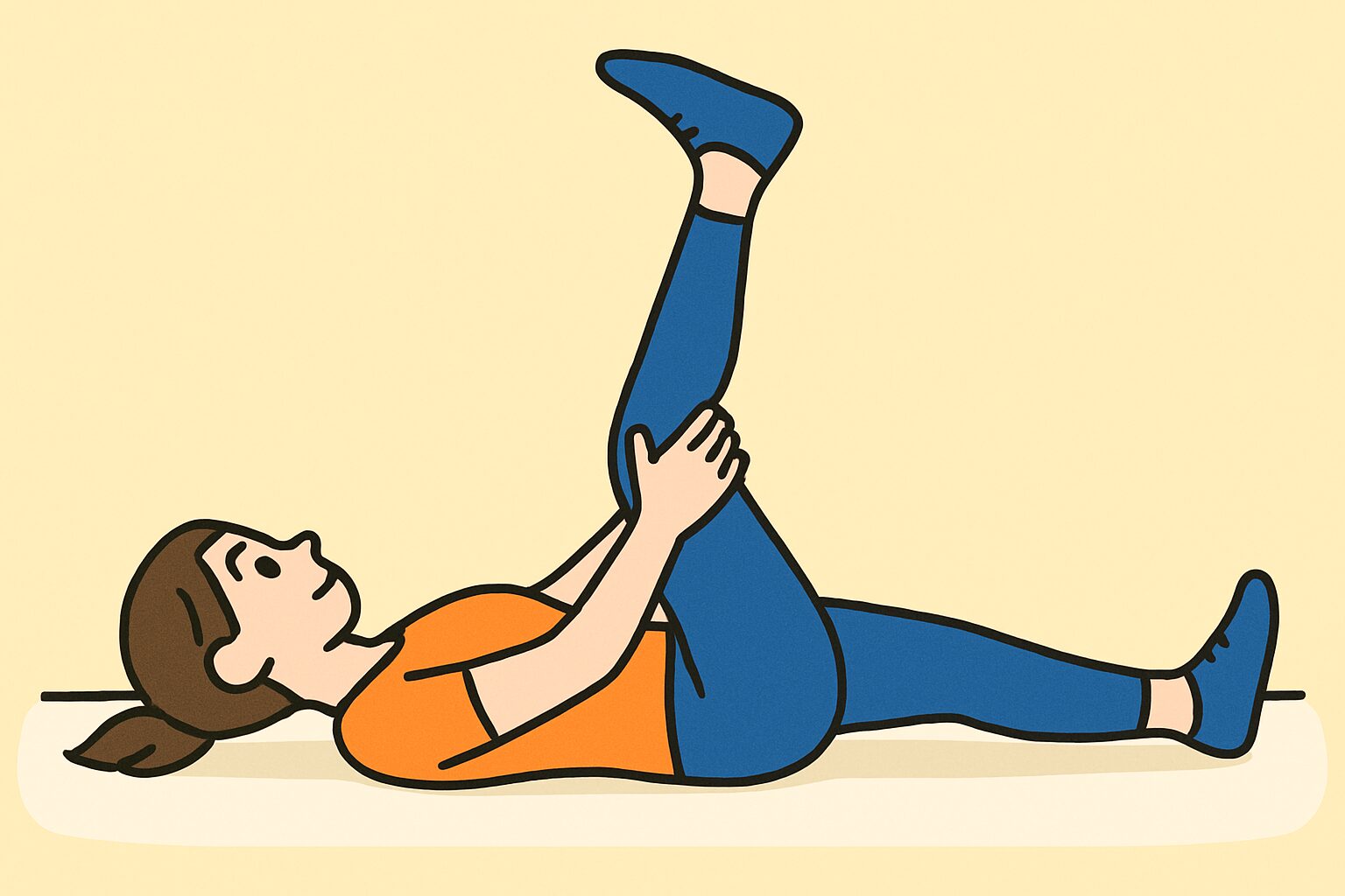 4.太もも裏を伸ばすストレッチ