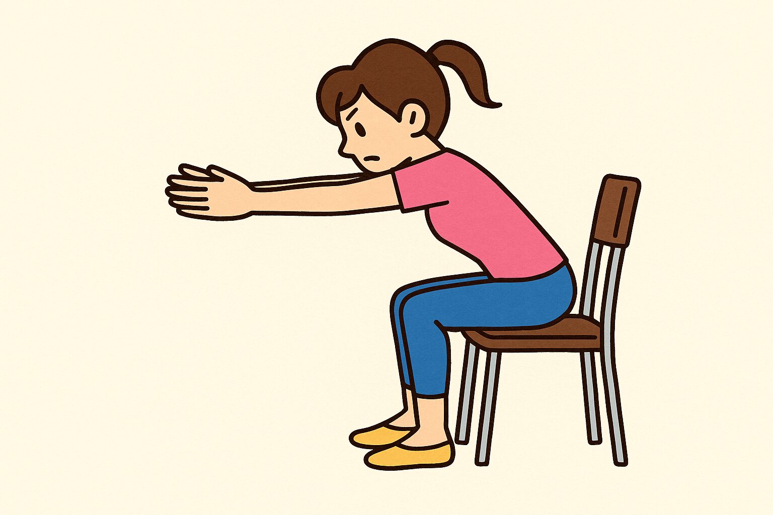 背中ストレッチ