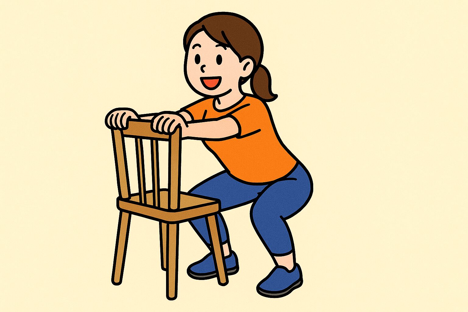 腰が痛いときでもできるスクワット