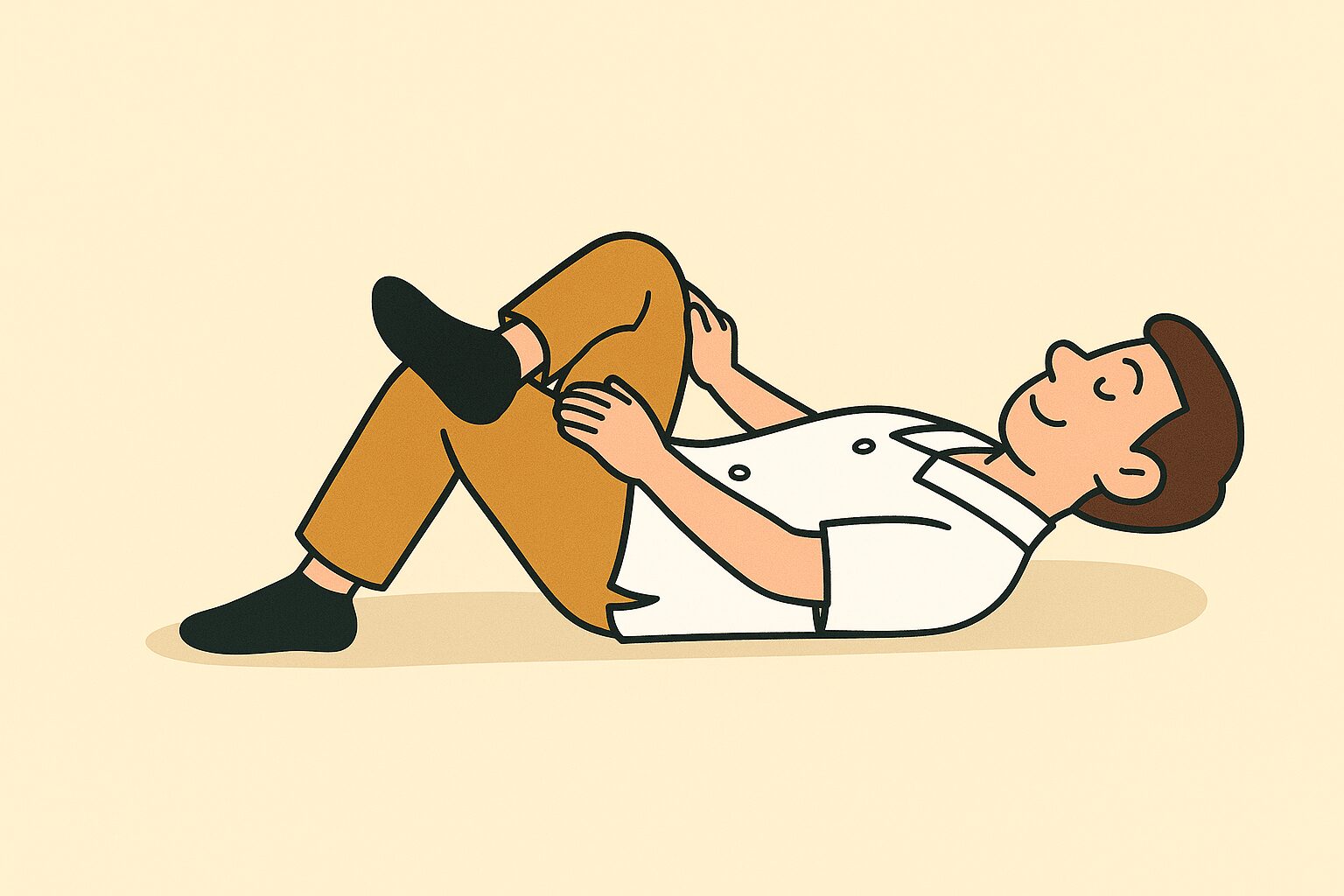 仰向けストレッチ