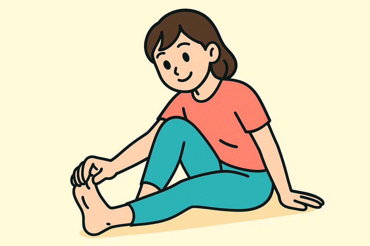 【小指のストレッチの手順】