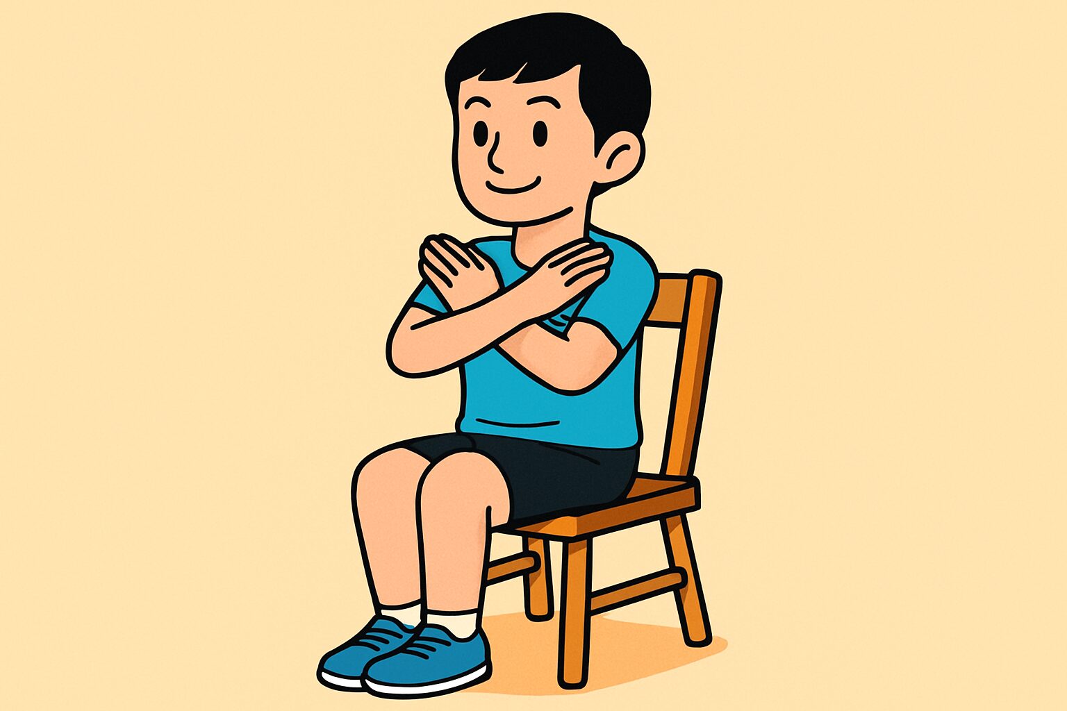 背中・脇腹のストレッチ