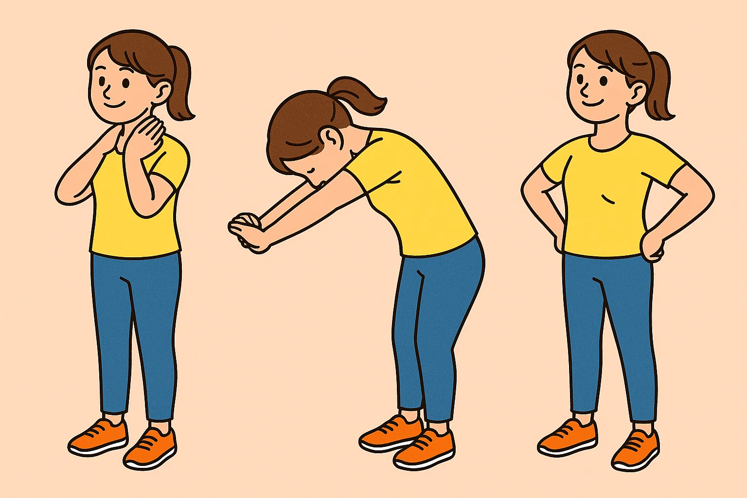 首まわりのストレッチ