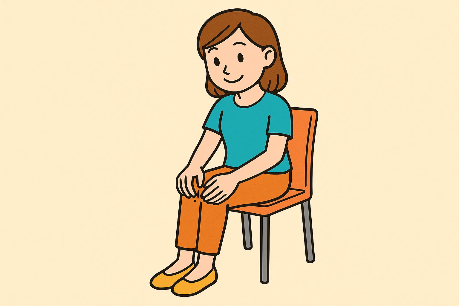 膝のお皿ストレッチ