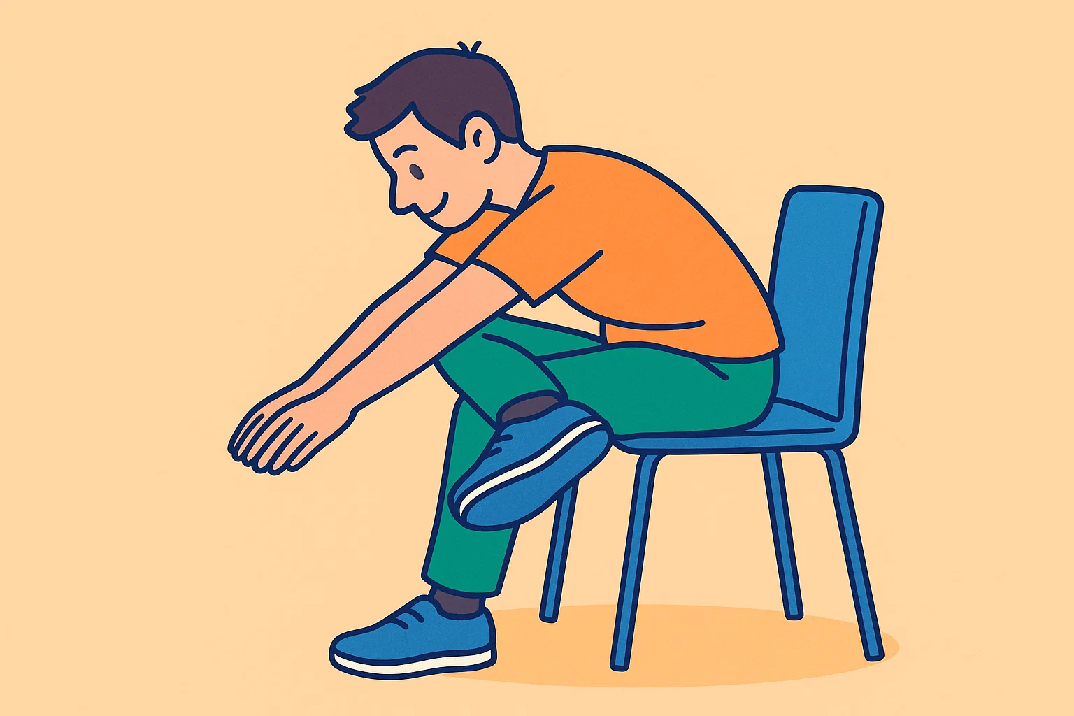 梨状筋のストレッチ