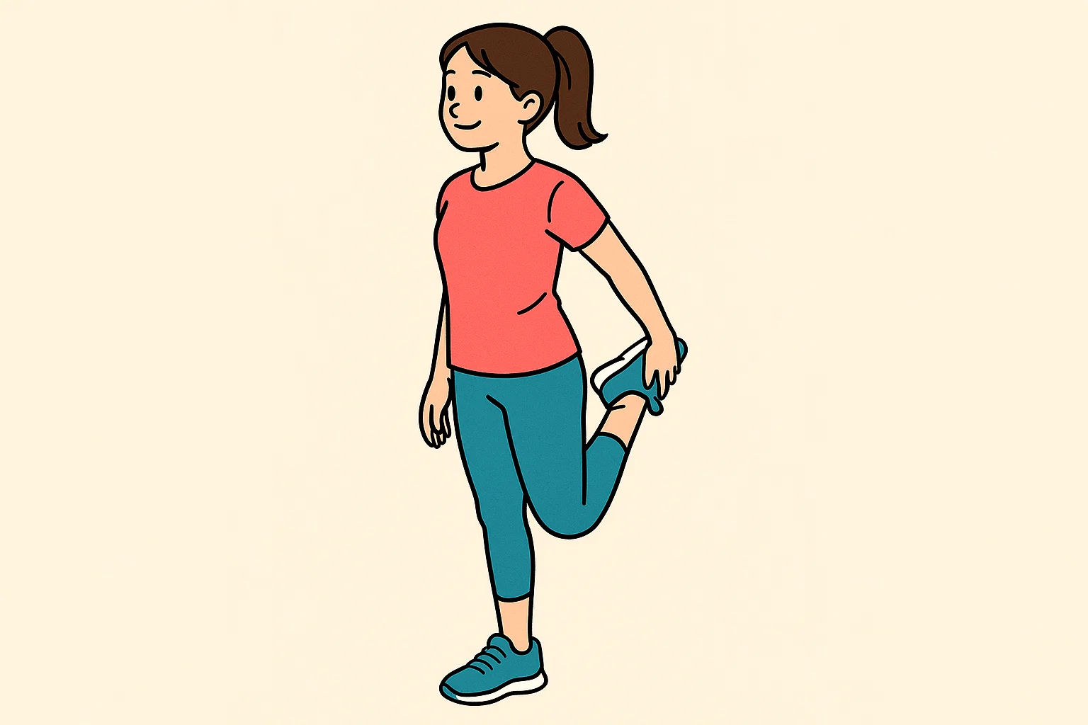 大腿四頭筋のストレッチ