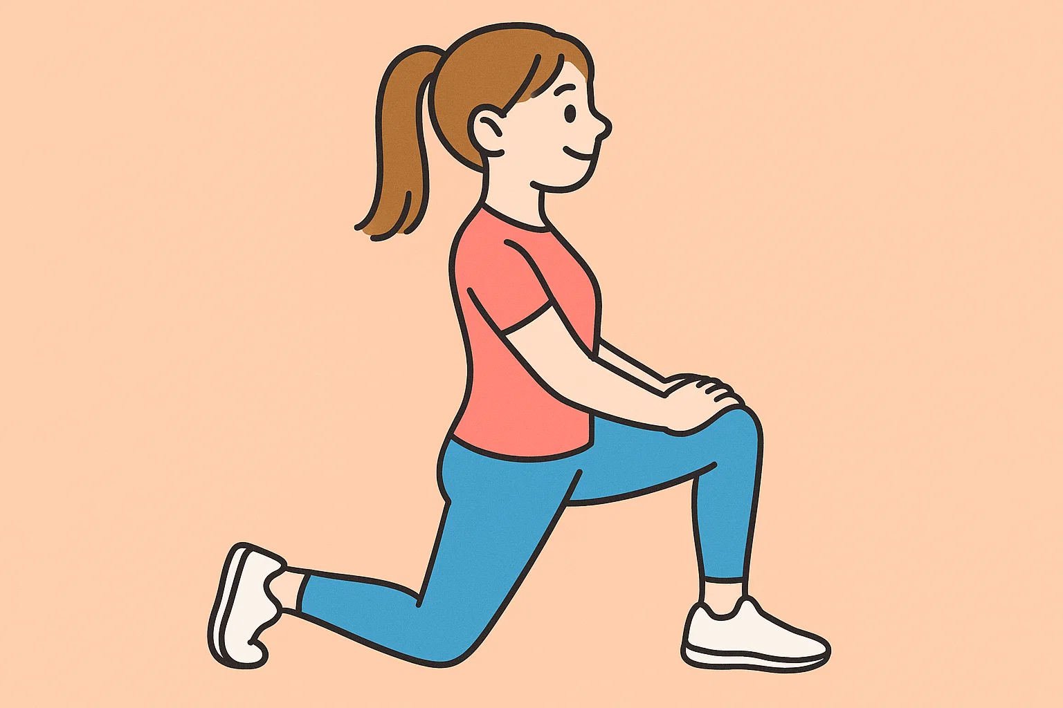 股関節のストレッチ