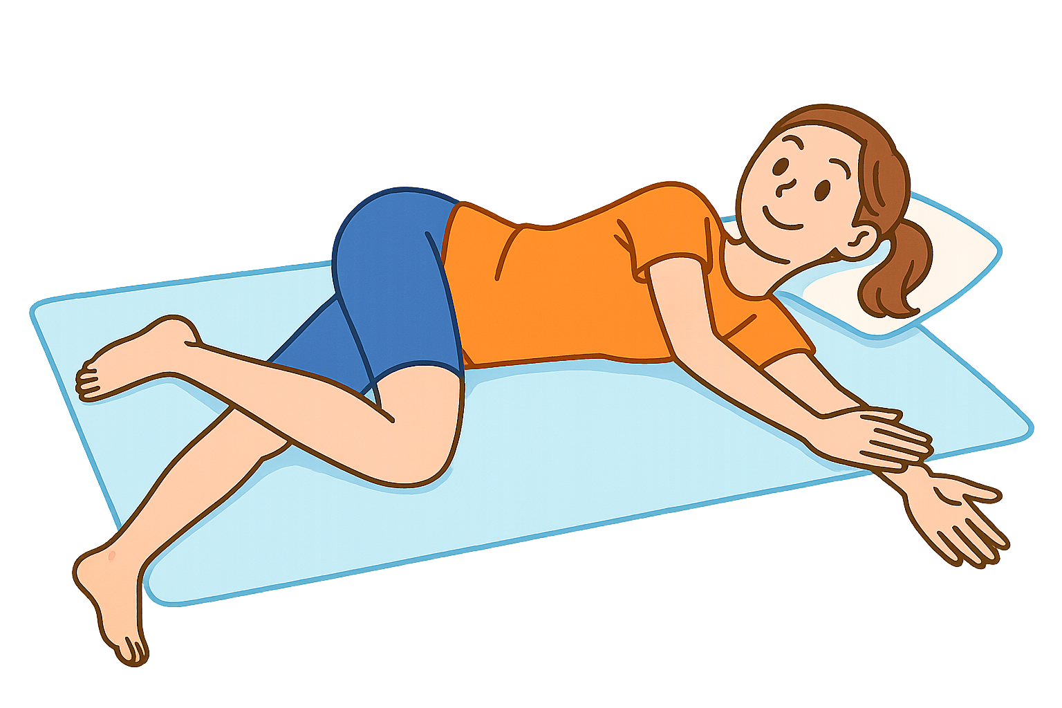 背中を伸ばすストレッチ