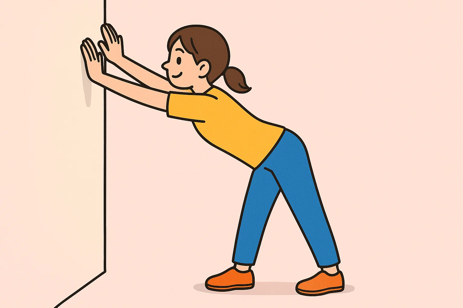 腰を伸ばすストレッチ