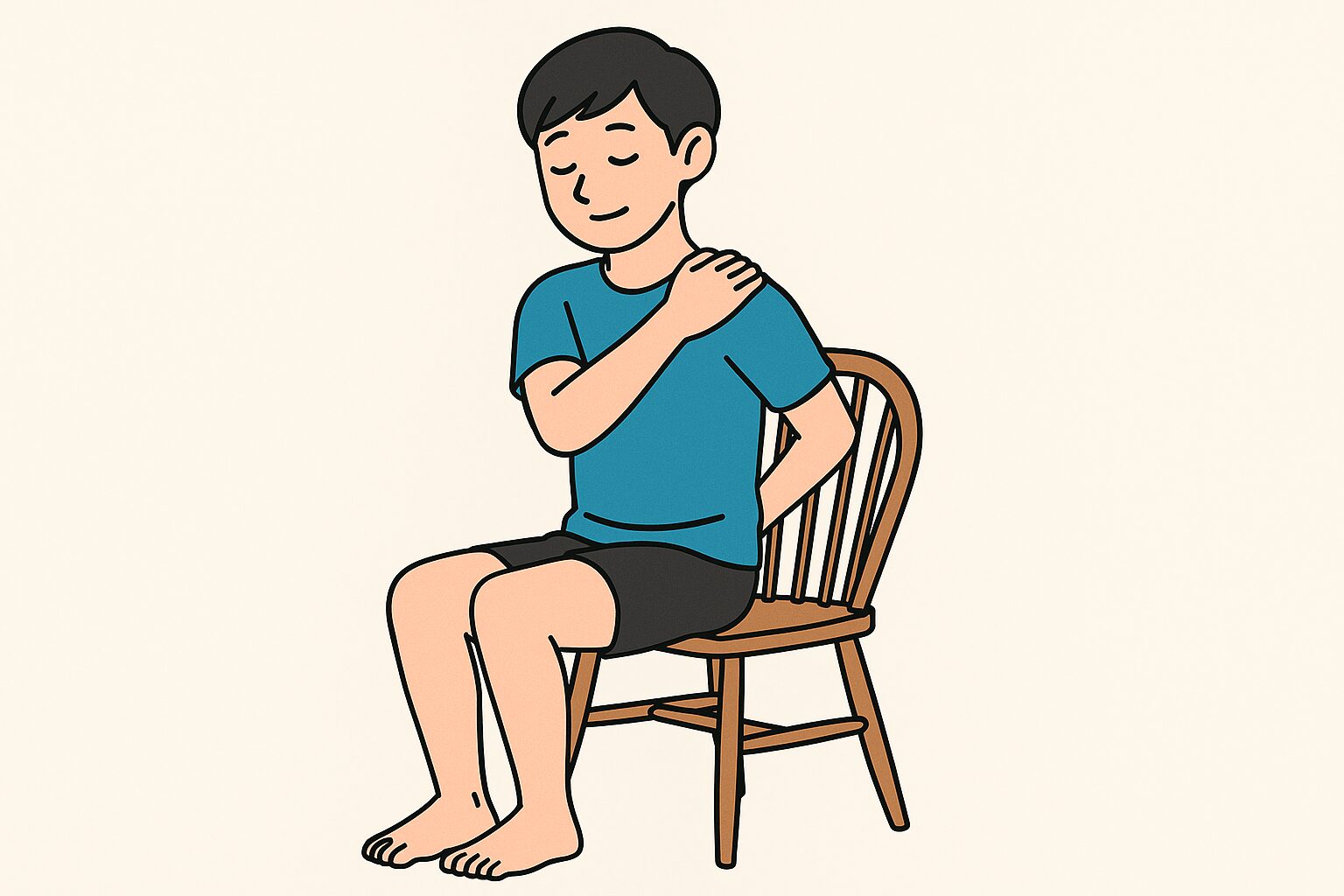 僧帽筋上部線維ストレッチ