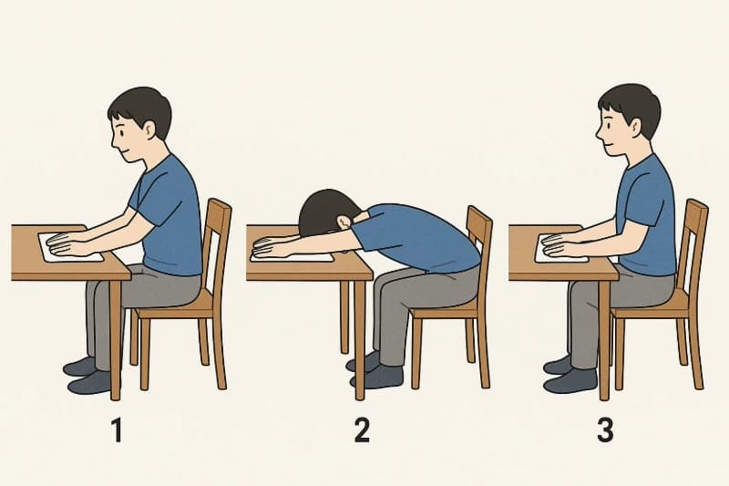 肩~肋骨のストレッチ