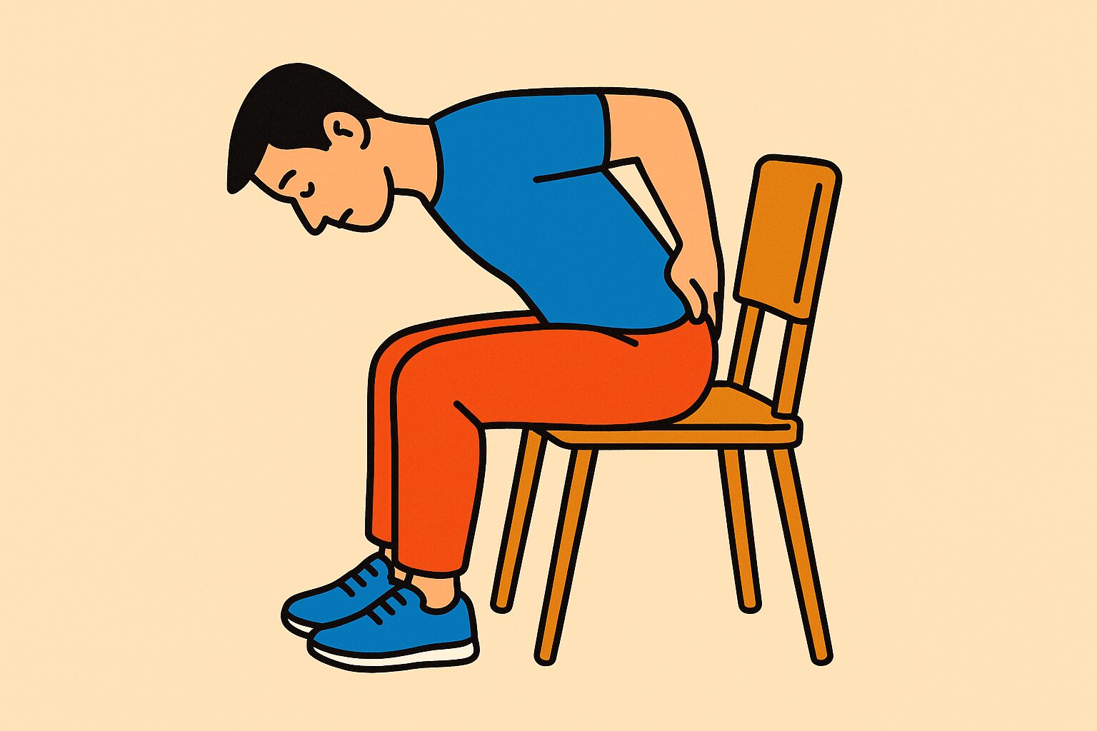 背骨を曲げ伸ばすストレッチ