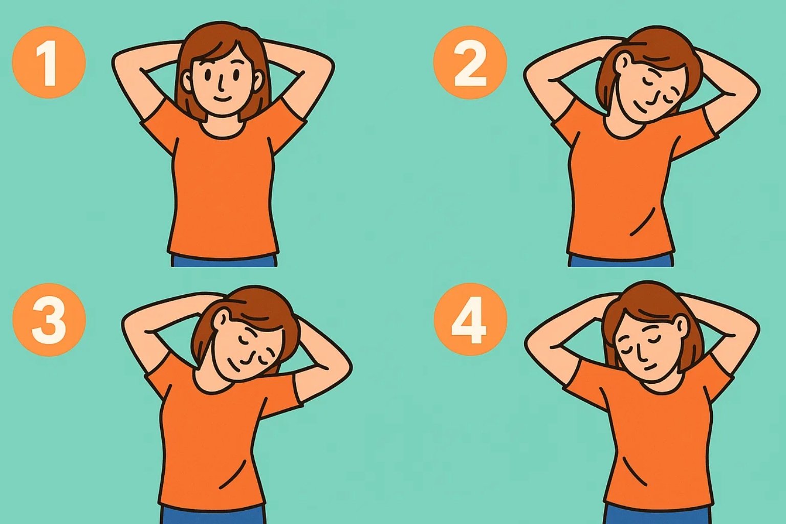 肩甲挙筋のストレッチ