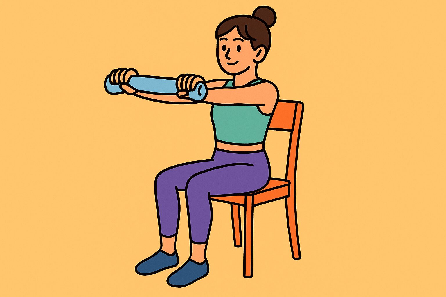 背中のストレッチ