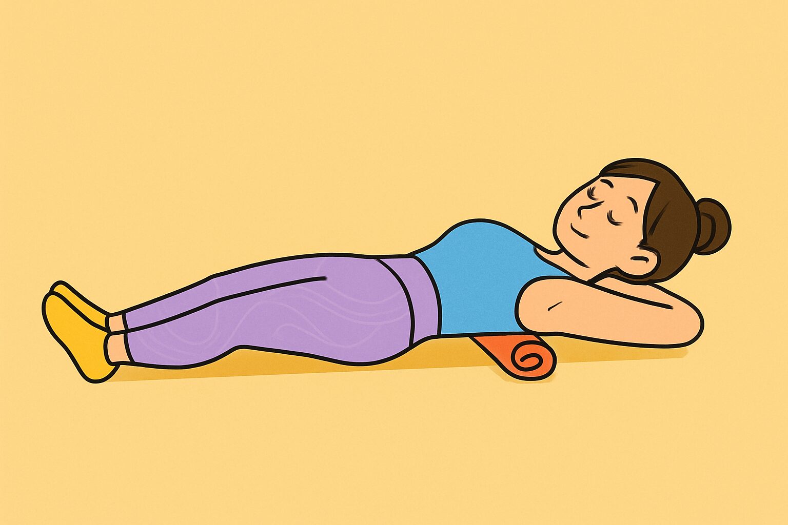 背骨のS字カーブを保つストレッチ