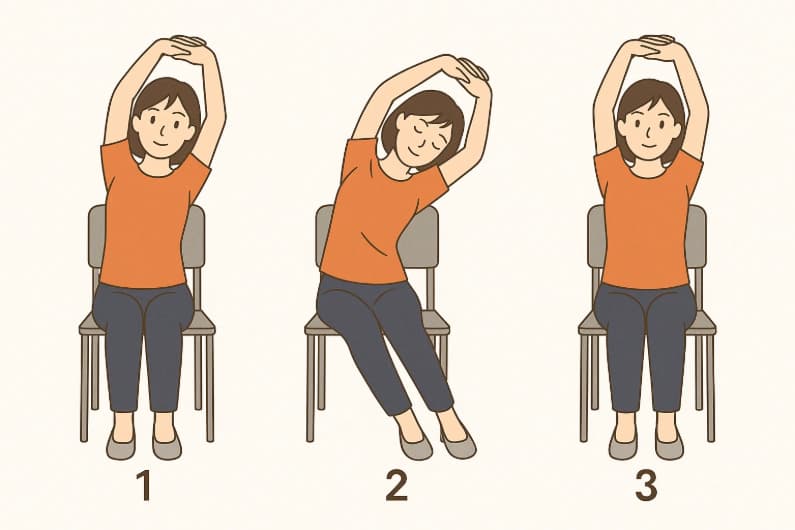 広背筋のストレッチ