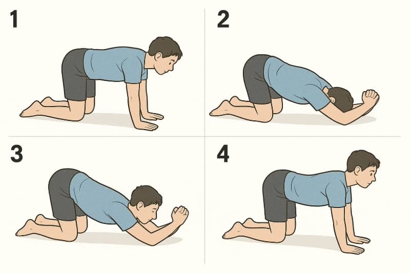 胸椎のストレッチ