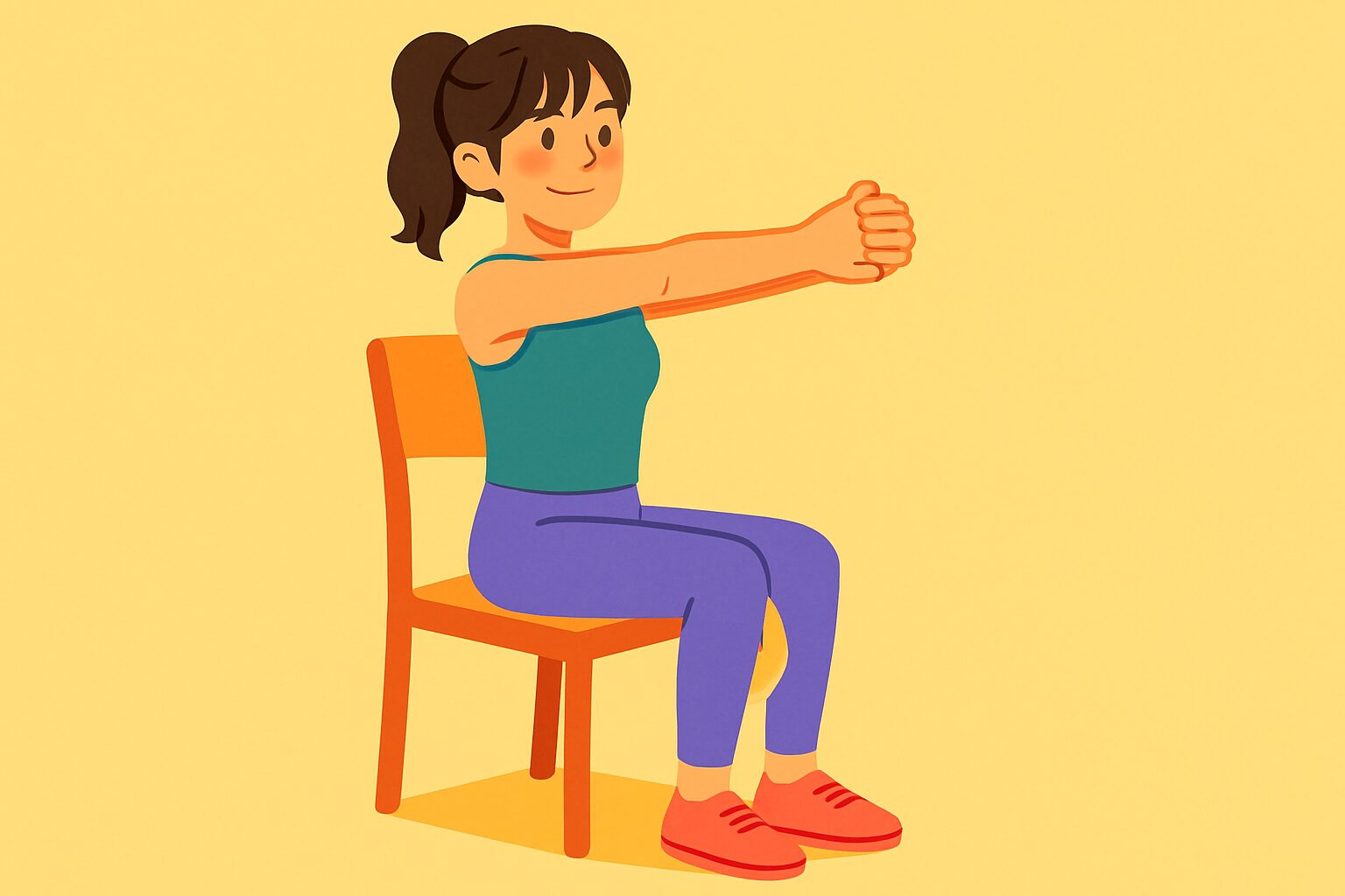 肩甲骨を伸ばすストレッチ