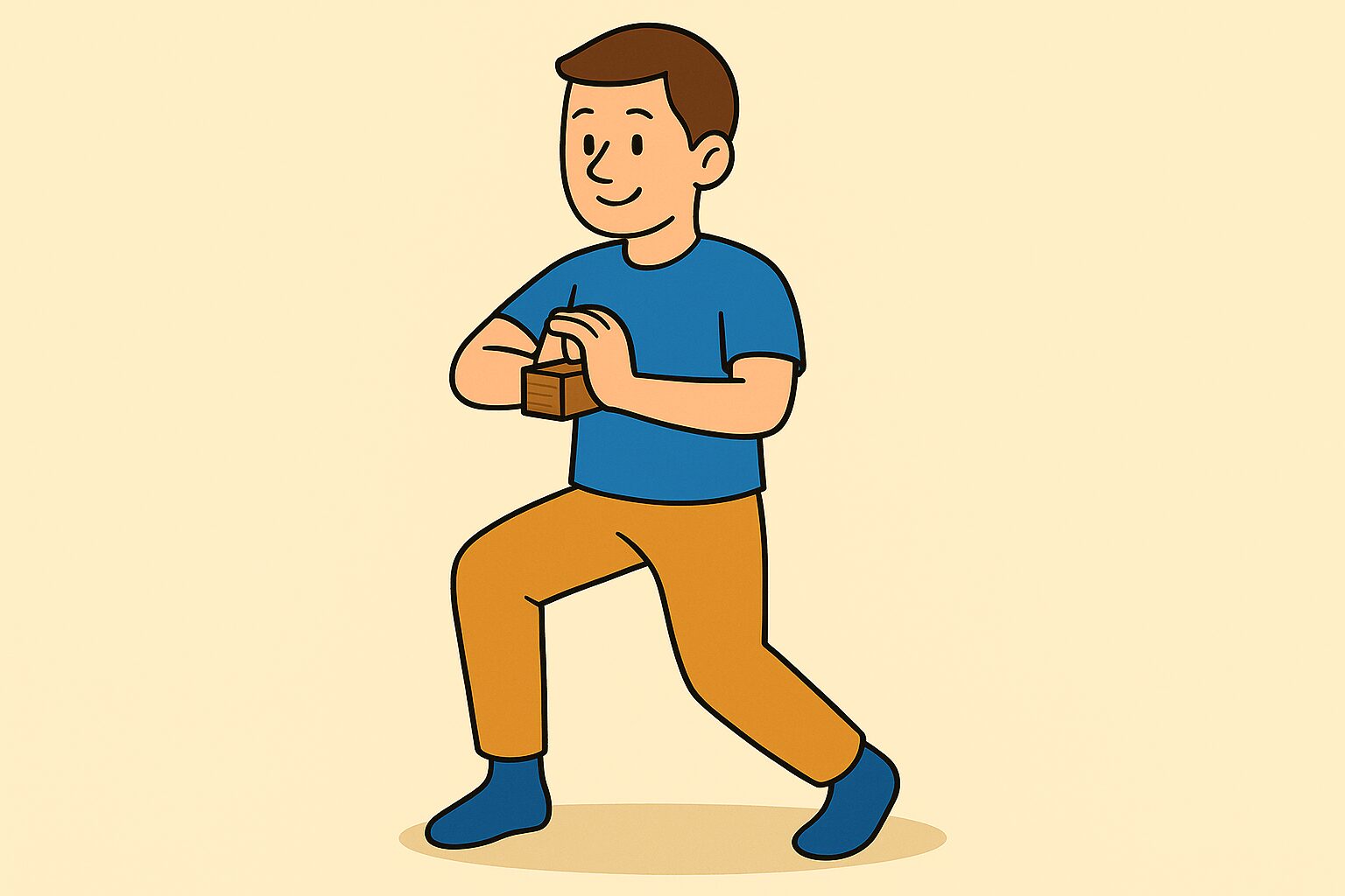 物をつかむストレッチ