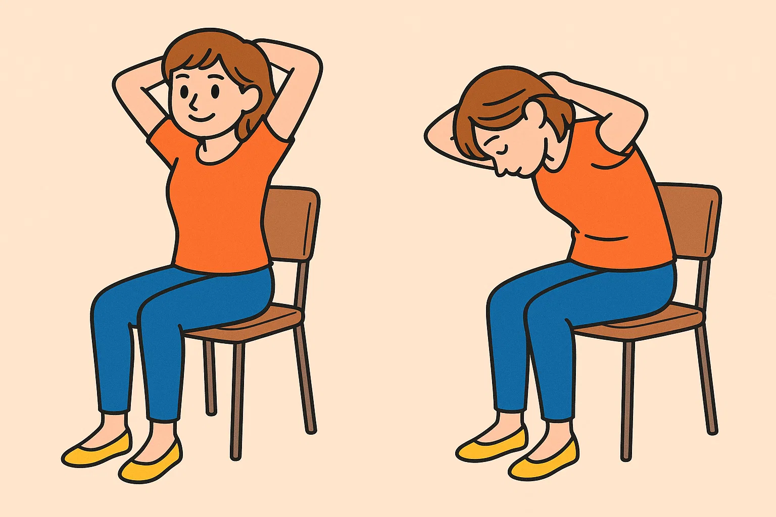 <正面のストレッチ>