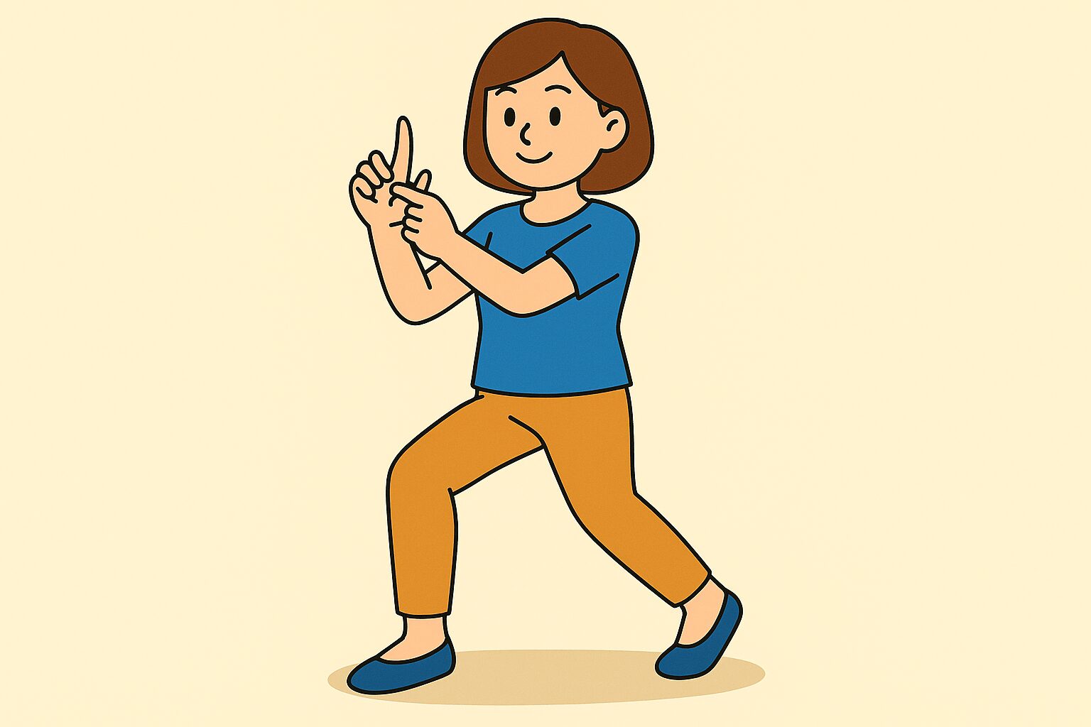 指を伸ばすストレッチ