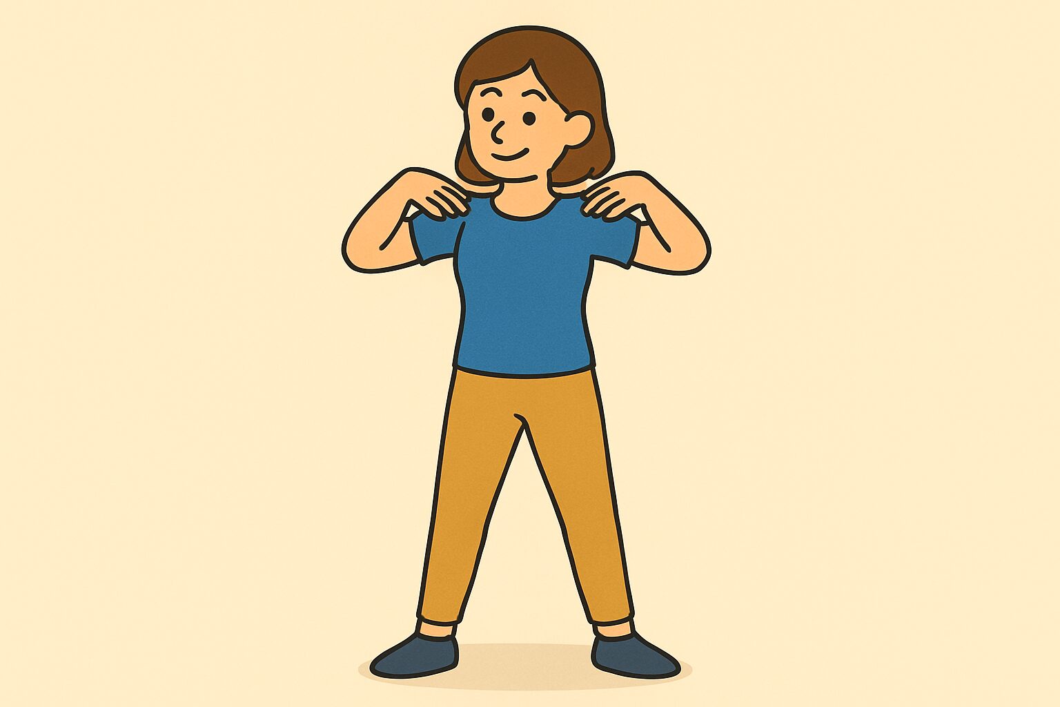 肩を回すストレッチ