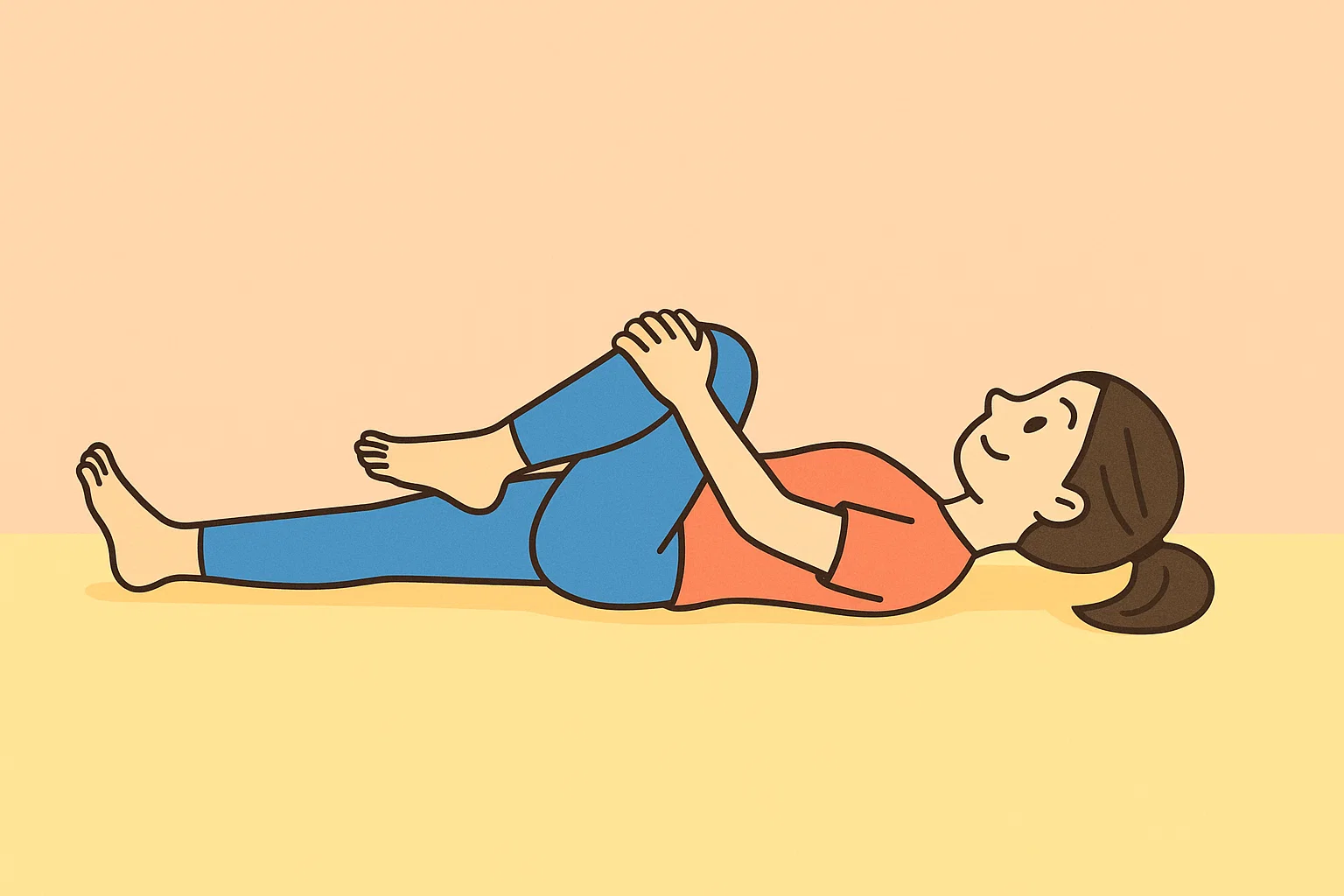 抱き寄せストレッチ