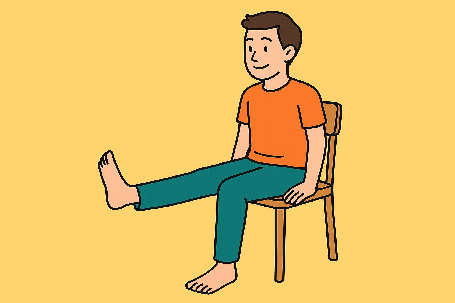 【足全体】座ったままストレッチ