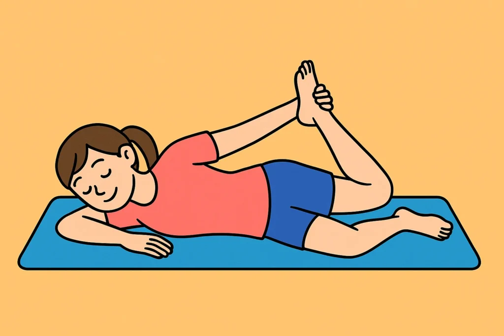 5.太もも前を伸ばすストレッチ