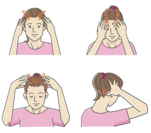 【頭皮のマッサージ】