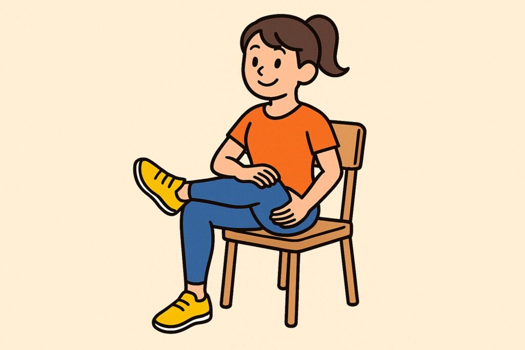 大殿筋のストレッチ