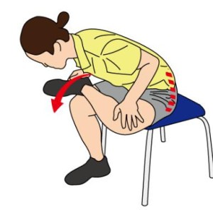 臀筋群のストレッチ