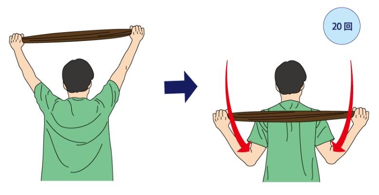 肩甲骨まわりのストレッチ